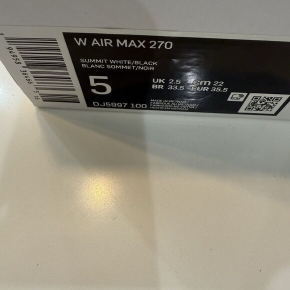 Nike Air Max 270 Summit White Sunset Pulse W Size 5 Brand New fast Shipping - Picture 9 of 9